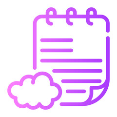 cloud gradient icon