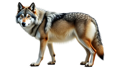 Fototapeta premium wolf isolated on white background
