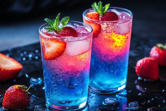 A Drink with a Creative Layering Technique