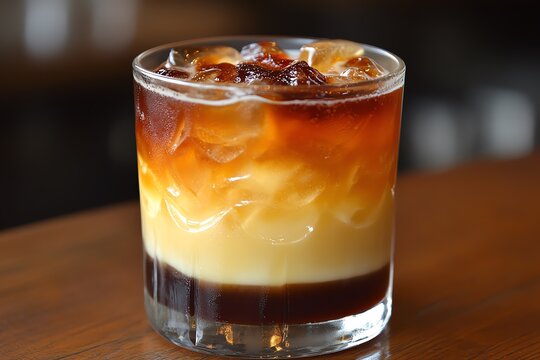 A Drink with a Creative Layering Technique