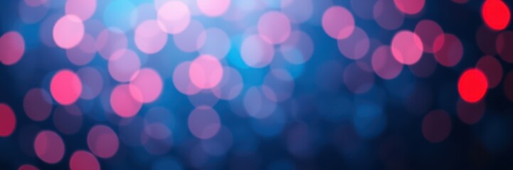 Fototapeta premium Colorful bokeh lights create an enchanting atmosphere during an evening event in a vibrant setting