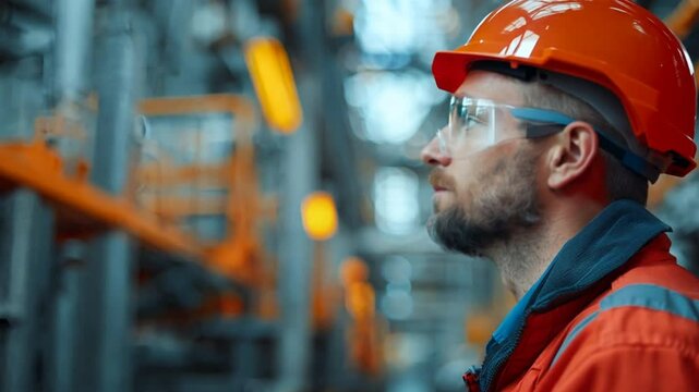 Civil engineer conducting a structural assessment of a bridge under construction, focusing on support columns and load distribution. VDO 4k ProRes