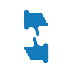 Fototapeta premium Like and dislike icon.