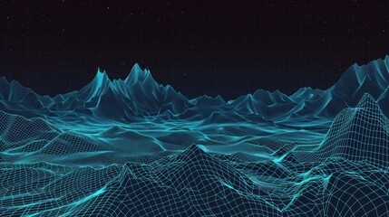 Digital Mountain Landscape