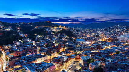 Mexico - Guanajuato City view at night