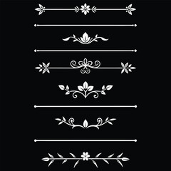 Label ornament vector illustration. Luxury gradient ornamental elements collection.

