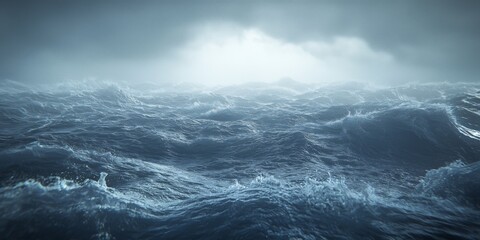 Dramatic Stormy Ocean Waves High Resolution Sea Background