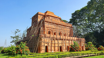 View of Kareng Ghar, built in 1540 CE by the 15th Ahom King Suklengmung, Sivasagar, Assam, India.