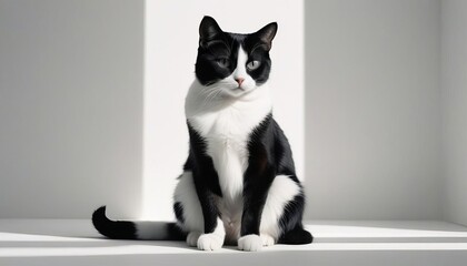 Serious looking cat photo