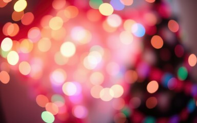 Colorful holiday lights create a cheerful atmosphere during festive celebrations in a cozy indoor space