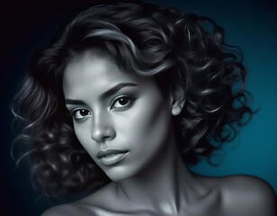 Fototapeta premium Brunette woman portrait