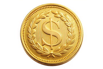 coin isolated on white