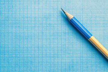 Blue graph paper background ideal for sketching or writing.