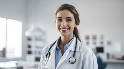 female doctor in hospital