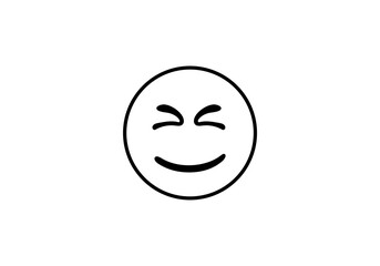 emoji icon logo png design template vector illustration outline