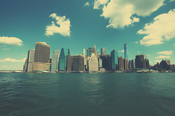 New York city skyline,