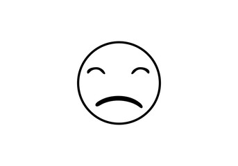 emoji icon logo png design template vector illustration outline