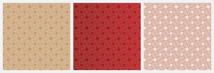 Chinese and Japanese pattern background in brown color. vector eps design. Chinese traditional oriental ornament background, brown pattern seamless
