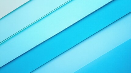 Fototapeta premium A gradient of blue paper sheets arranged in a layered fashion.