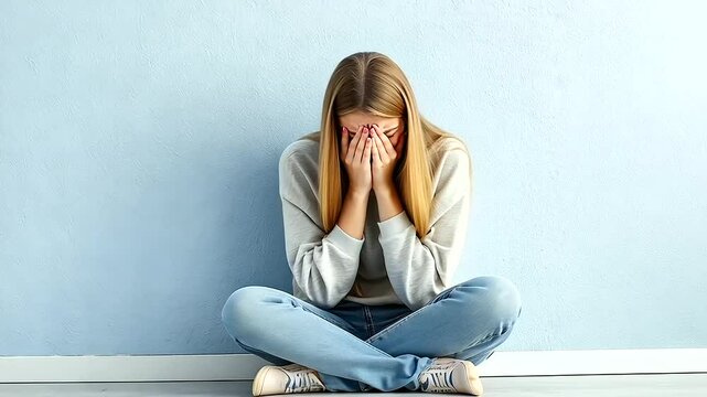 Compassionate Woman Comforting Distressed Teenage Girl