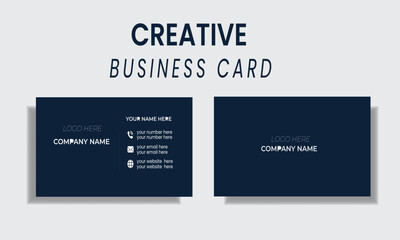 Modern business card design template.