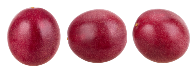 Passion fruit isolated. Whole passionfruit - maracuya isolated, transparent PNG, PNG format, cut out, Collection, set
