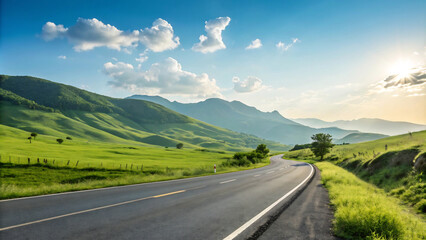 Fototapeta premium road in mountains11