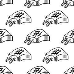 Beef Meat Pattern background. doodle steak pattern background. doodle meat pattern background.