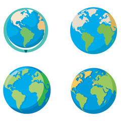 Earth globe vector design, World map vector illustration