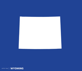 U.S states map. State of Wyoming vector map . you can use it for any needs.	