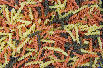 the Fusilli pasta for the background.