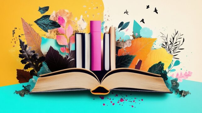 The Immersion of Literature Captured in Collage