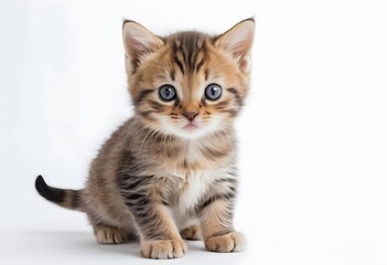 Adorable Kitten with Striking Blue Eyes