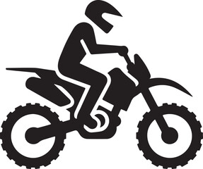 Extreme Motocross Rider Action Sport Adventure Bike