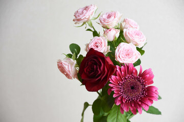 ピンク系の花束