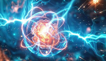 Obraz premium AI Solves Nuclear Fusion Puzzle for Clean Energy Breakthrough.
