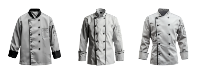 Professional Chef Jacket on Transparent Background