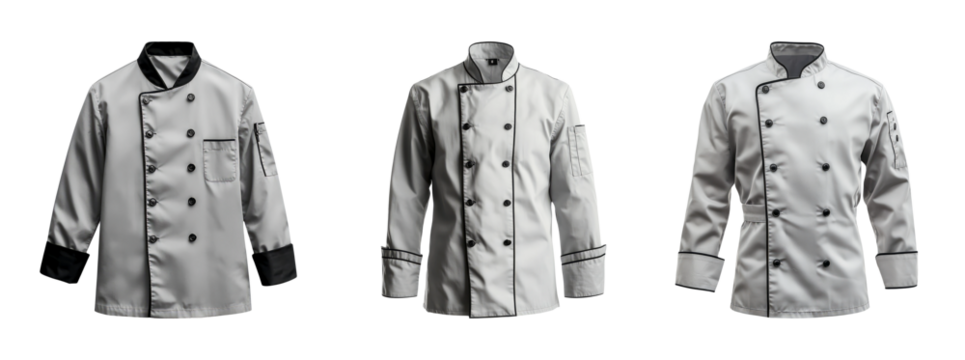 Professional Chef Jacket on Transparent Background