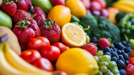 Healthy fruits and vegetables