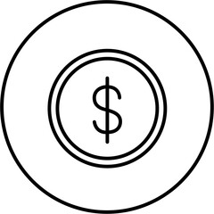 icon coin dollar usa, dollar, usa, america, north america, united states, coin, cash, currency, bank, money, funds, economy, payment, finance, business, exchange, bills, notes, dough, icon, moolah, te