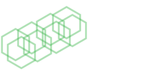 Abstract hexagonal molecular structures in technology background and science style. Abstract white and greenhexagon background paper cut style. abstract seamless modern white and gray color technology