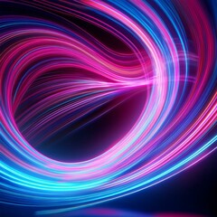 Bokeh Vibes: Neon Curves in a Dreamlike Blur