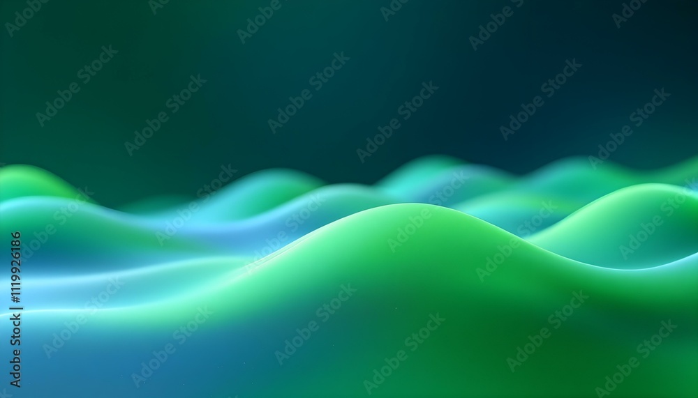 Aufkleber soft lime green waves, vibrant yet soothing for natural beauty promotions. abstract minimal backgrou