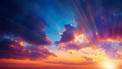 Naklejka premium sunrise in the sky