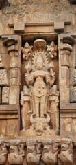 detail of a hindu temple