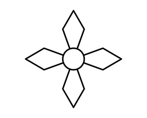 Snowflake, weather sign - vector linear picture for coloring, logo or pictogram. Outline. Snowflake, snow for icon or sign.	