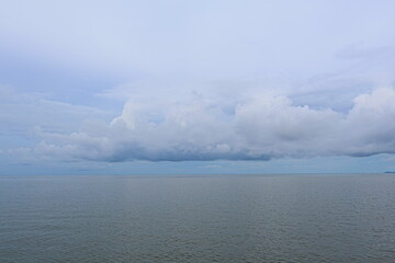 clouds over the river