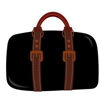 recommend clip art: black brown leather hand carry bag suitcase briefcase luggage travel png transparent clipart cutout digital planner sticker