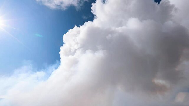 Smoke rising from Bromo volcano, Mount Bromo eruption Java island Indonesia