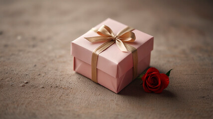 A minimalist Valentine's Day background suitable for a holiday banner